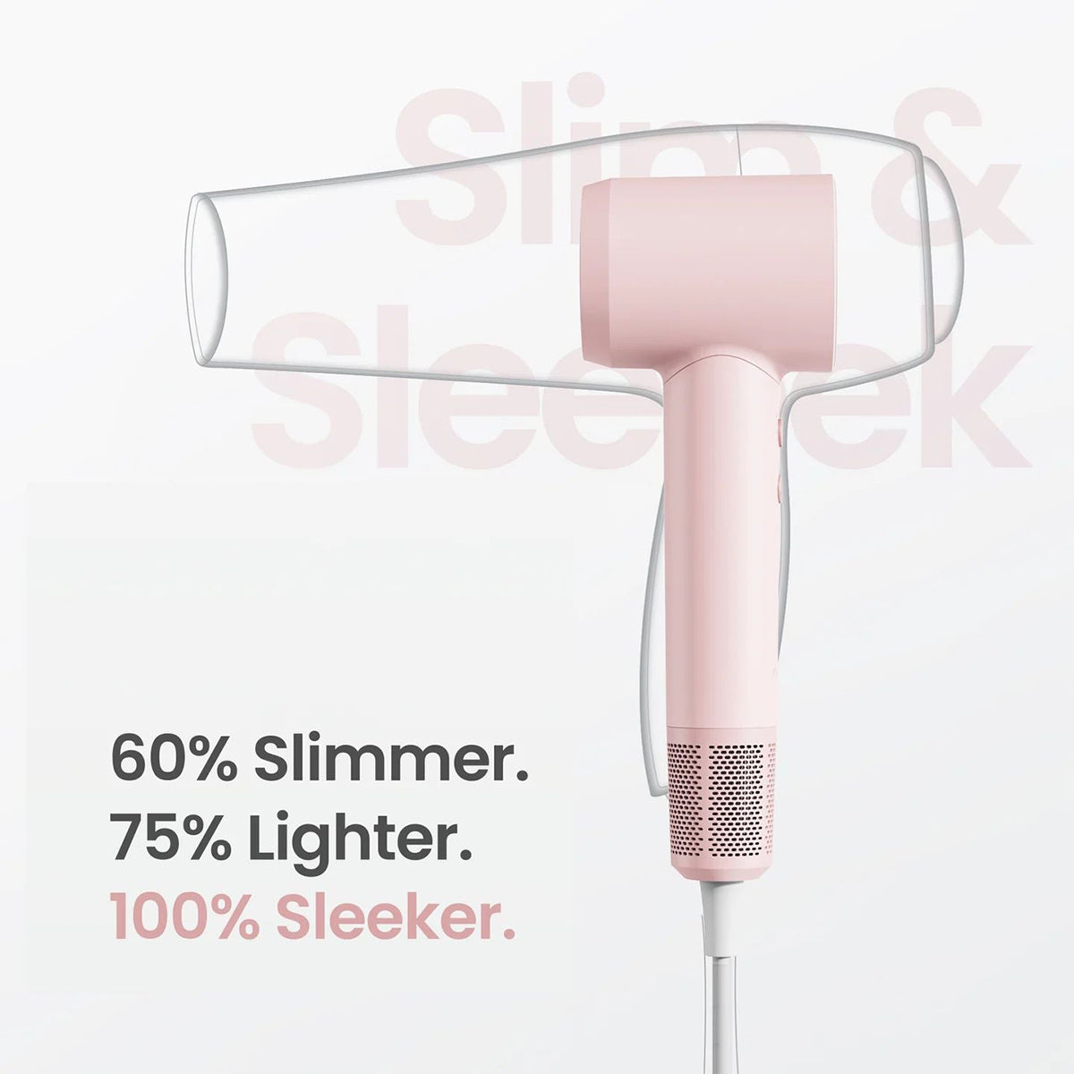 Laifen SE Lite High-Speed Hair Dryer – Light Glossy Pink (UK Edition)
