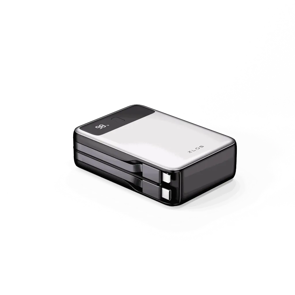 ZLOS 20000mAh MB20 Power Bank 65W with Built-in Cables