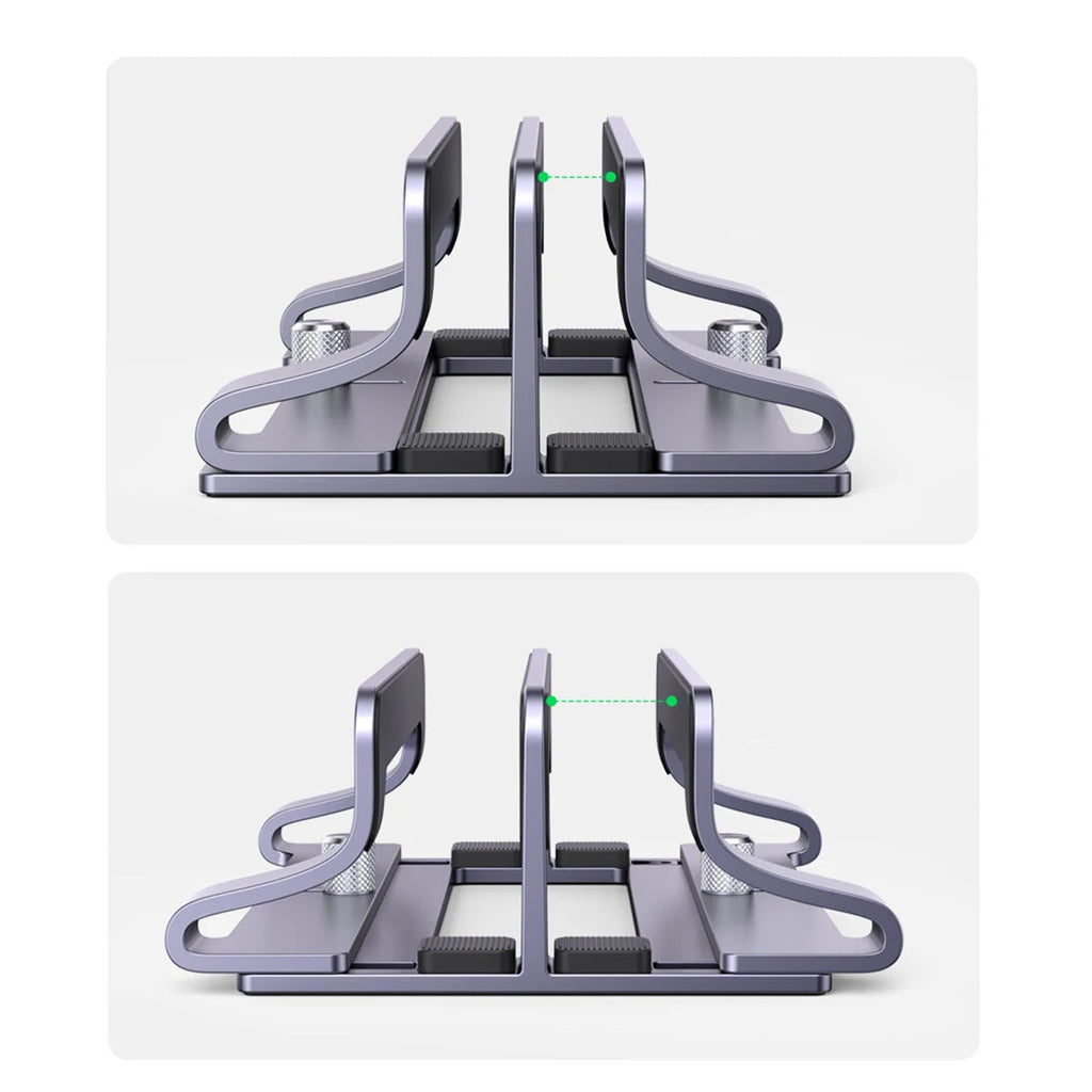 UGREEN Dual-Slot Vertical Laptop Stand – Silver (LP258)