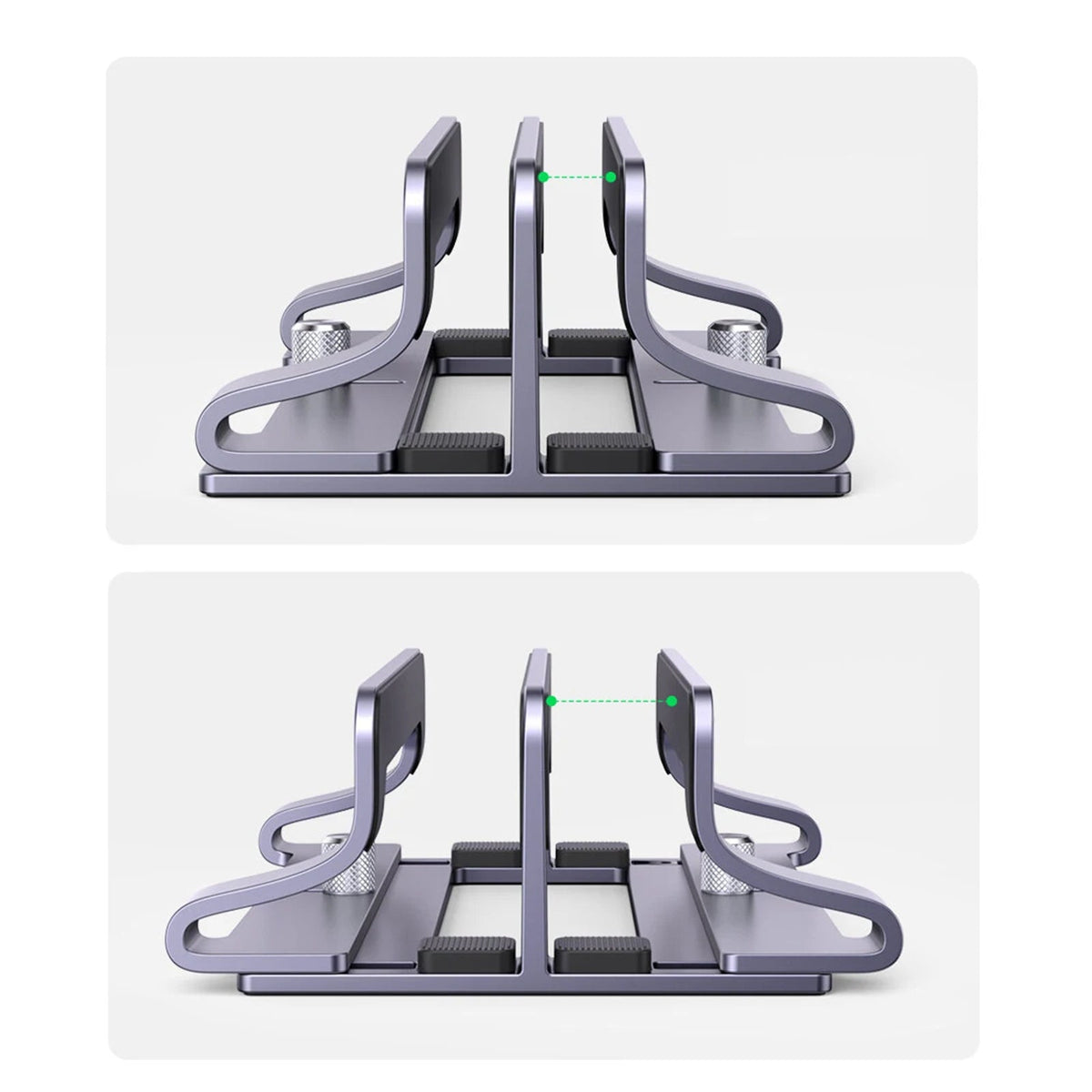 UGREEN Dual-Slot Vertical Laptop Stand – Silver (LP258)