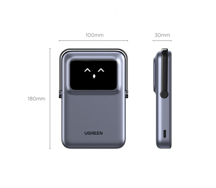 UGREEN Uno Magnetic Wireless Power Bank 10000mAh 20W Bank - Black