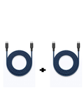 Q8 Cable - USB C to C Cyber Blue 3M