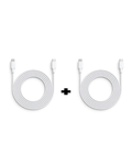 Q8 Cable Lite - USB C to C White 2M - Bundle (2pcs)