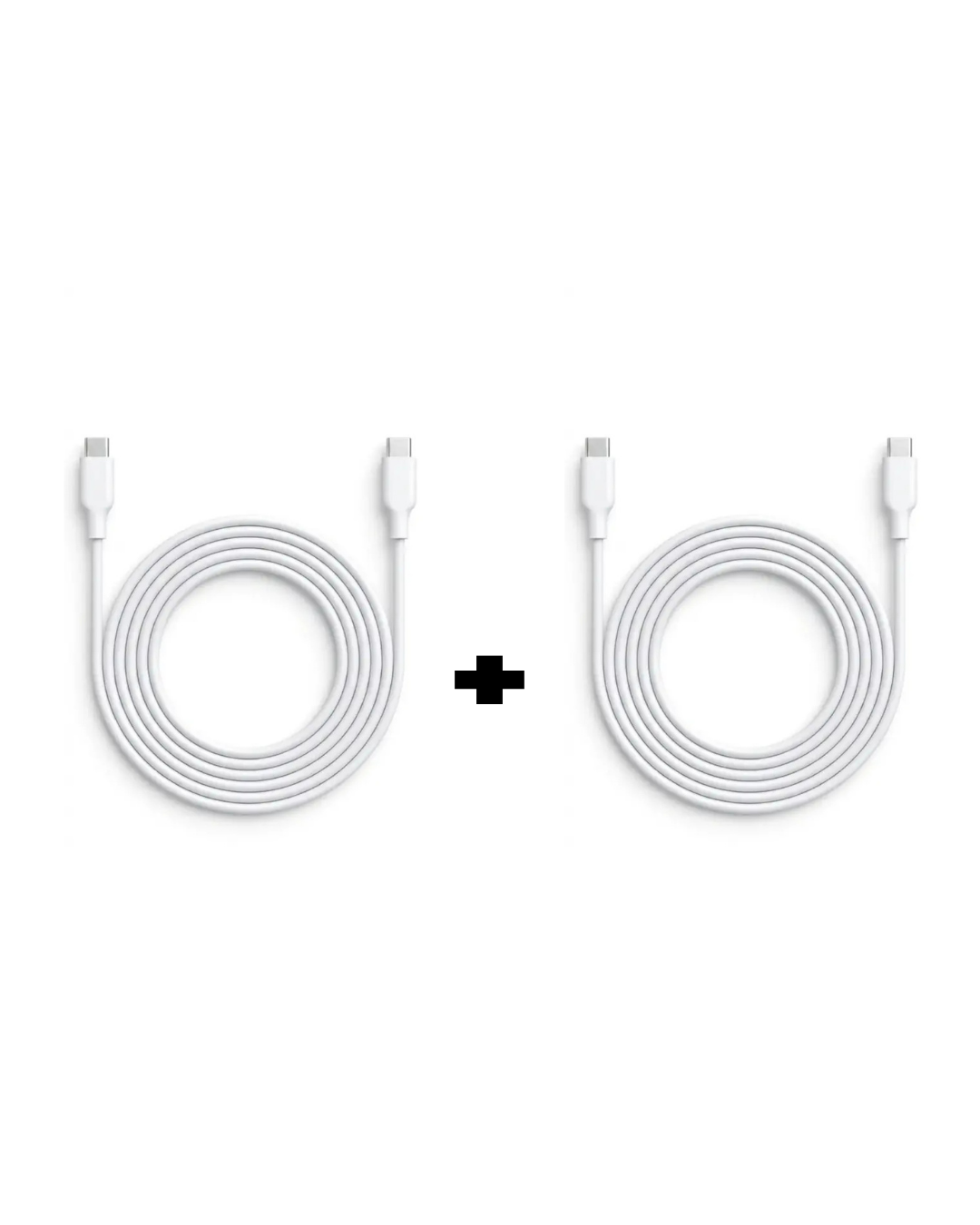 Q8 Cable Lite - USB C to C White 2M - Bundle (2pcs)