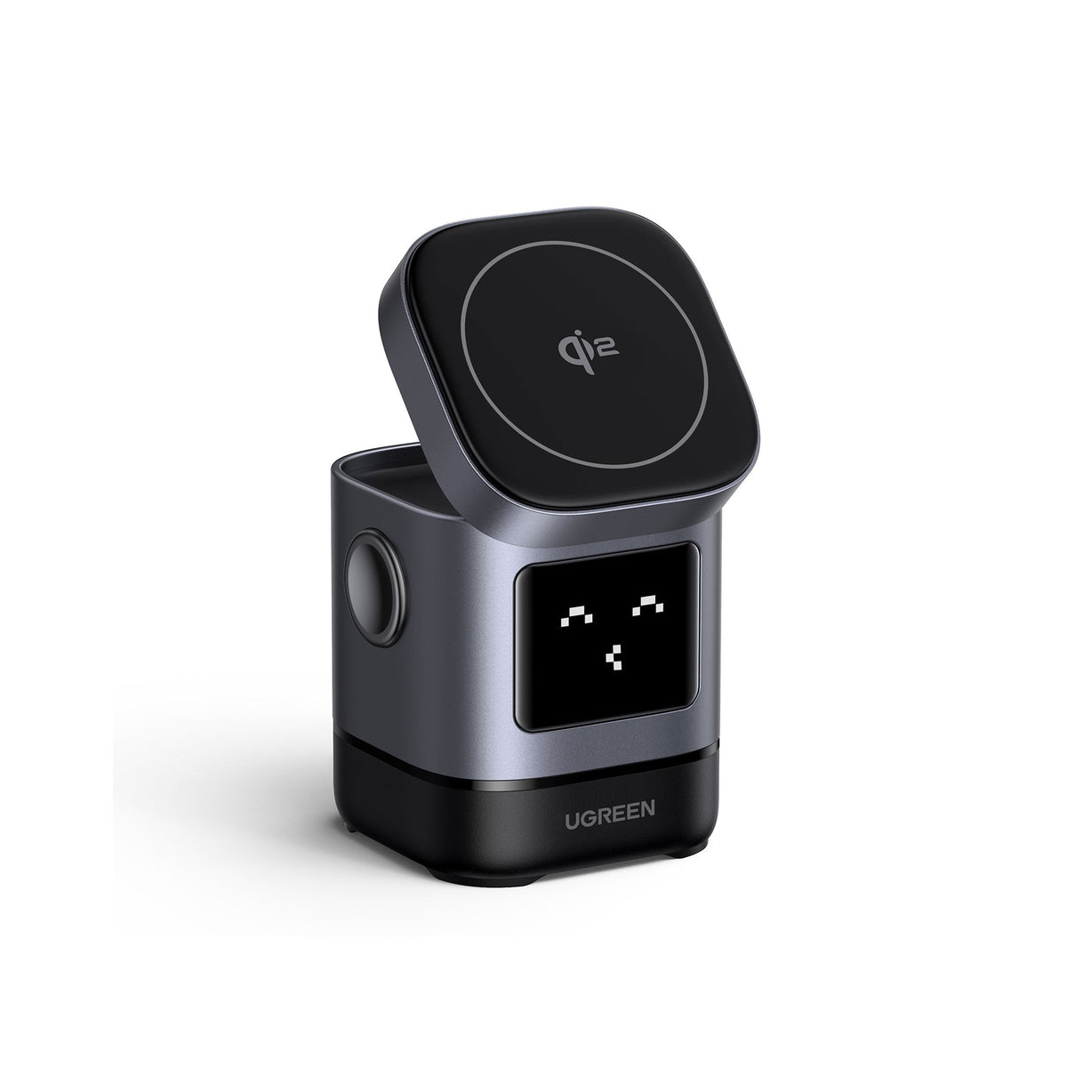 UGREEN Uno  2-in-1 Magnetic Wireless Charger 20W - Space Gray