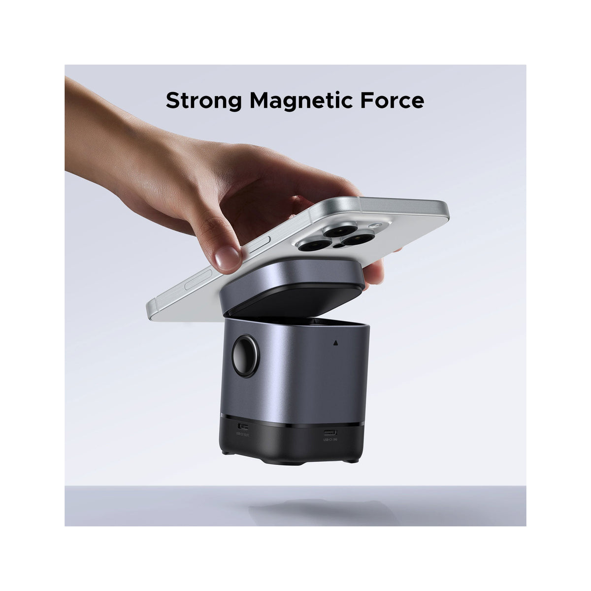 UGREEN Uno  2-in-1 Magnetic Wireless Charger 20W - Space Gray
