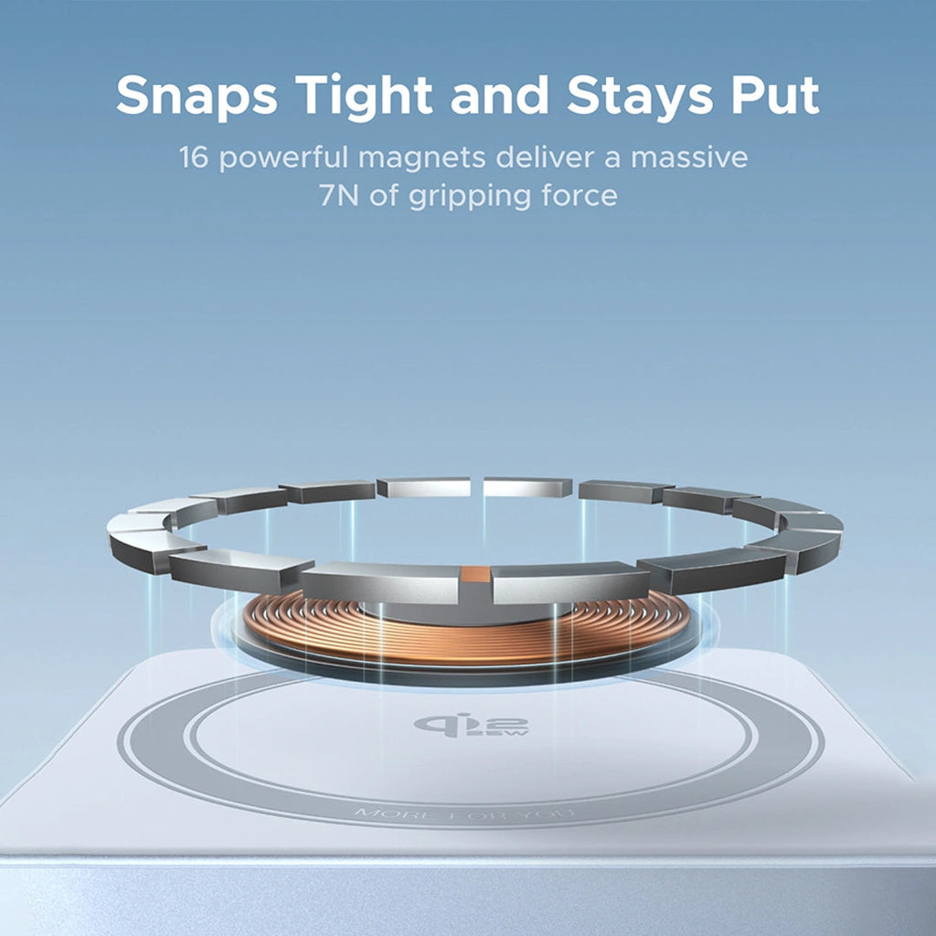 UGREEN 2-in-1 Magnetic Wireless Charger Qi2 25W - Sky Blue