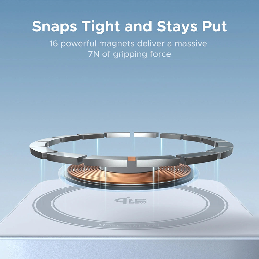 UGREEN 2-in-1 Magnetic Wireless Charger Qi2 25W - Sky Blue