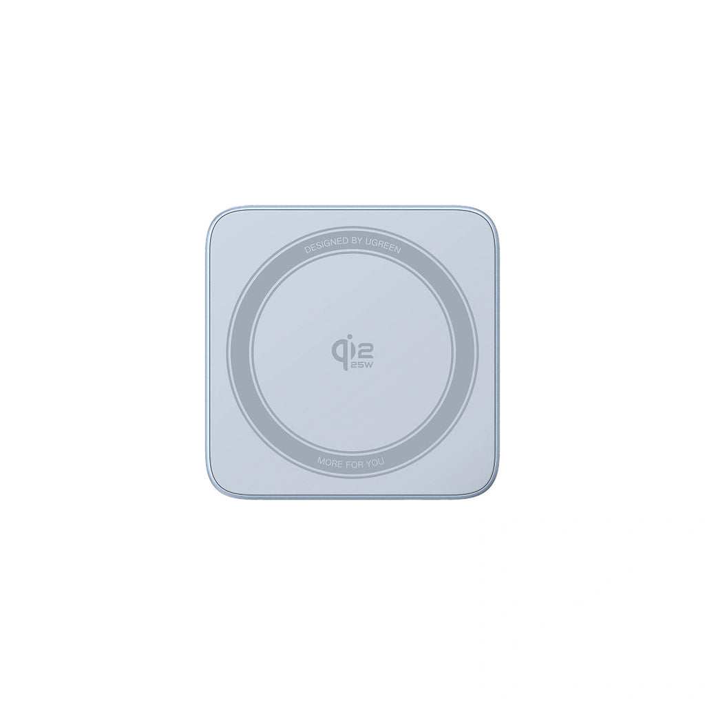 UGREEN 2-in-1 Magnetic Wireless Charger Qi2 25W - Sky Blue