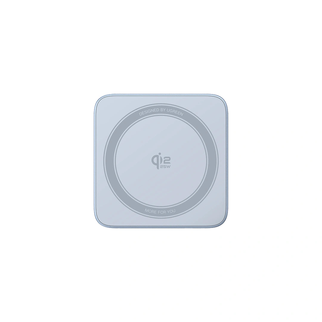 UGREEN 2-in-1 Magnetic Wireless Charger Qi2 25W - Sky Blue