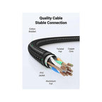 UGREEN CAT8 Shielded Round Braided Cable Modular Plugs 3m - Black