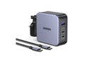 شاحن سريع UGREEN GaN بقوة 140 واط مع كابل USB-C - أسود