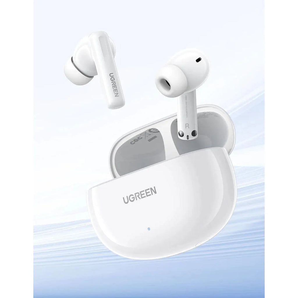 HiTune T6 Active Noise-Cancelling Earbuds - White