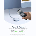 UGREEN MagFlow 25W Qi2 Magnetic Charging Station