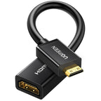 UGREEN Mini HDMI Male to HDMI Female Adapter Cable 22cm - Black