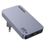 UGREEN Nexode Pro 65W 3-Port GaN Ultra-Slim Fast Charger UK Plug - Gray