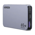 UGREEN Nexode Pro 65W 3-Port GaN Ultra-Slim Fast Charger UK Plug - Gray