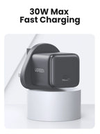 UGREEN 30W One Port USB-C GaN Fast Charger UK - Space Grey