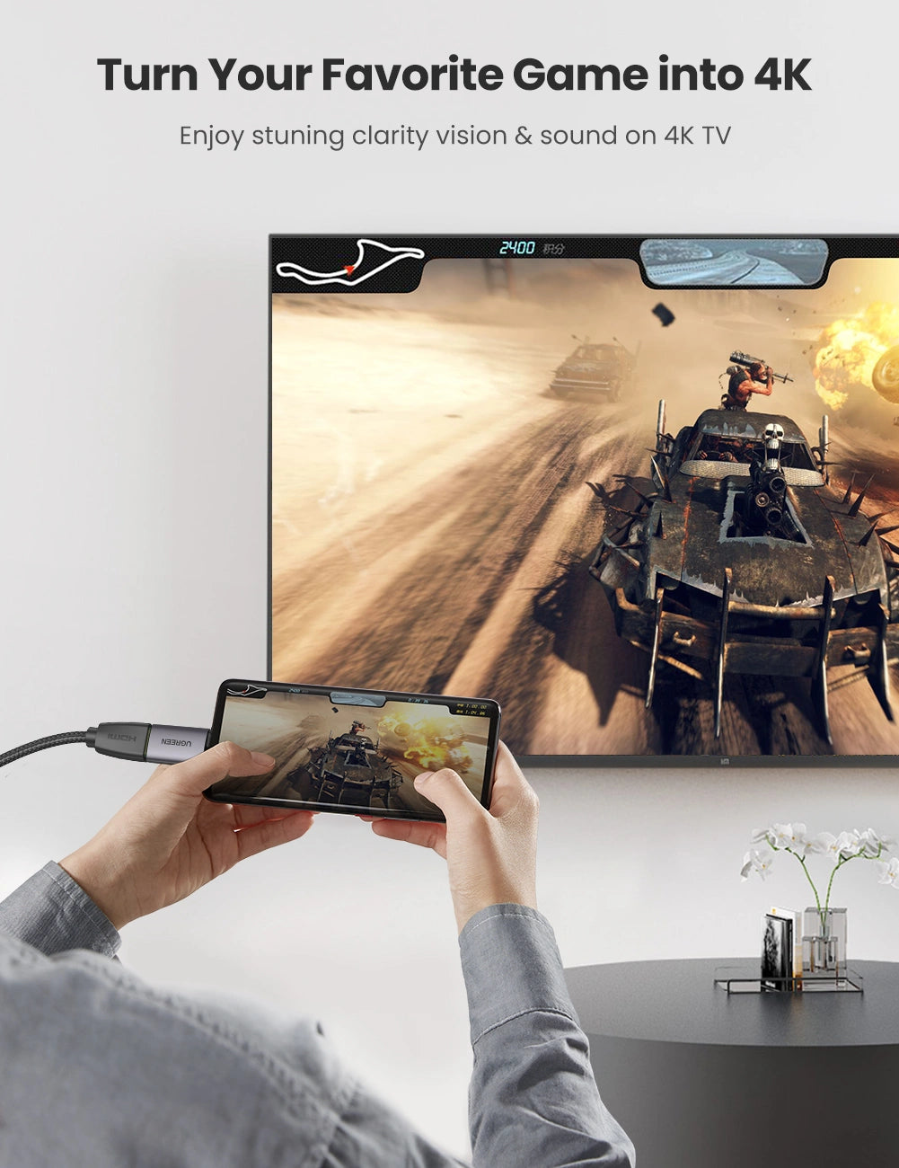 UGREEN USB-C to HDMI Adapter - Space Gray