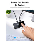 UGREEN 2-In 4-Out USB 3.0 Sharing Switch Box – Black