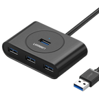 UGREEN USB 3.0 High-Speed 4-Port Hub (1m Cable) – Black