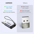 محول UGREEN USB-A 3.0 إلى USB-C - رمادي