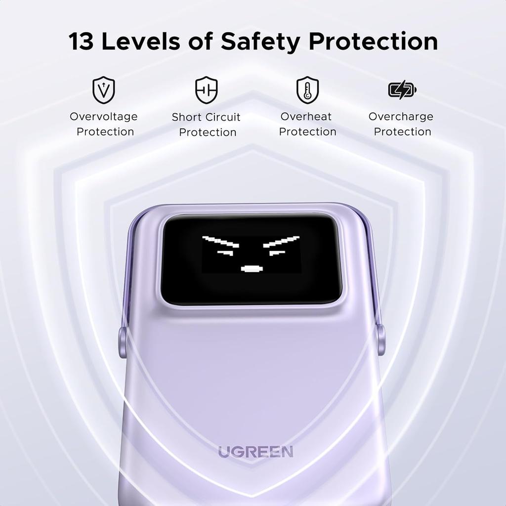 UGREEN Uno Magnetic Wireless Power Bank 10000mAh 20W - Purple
