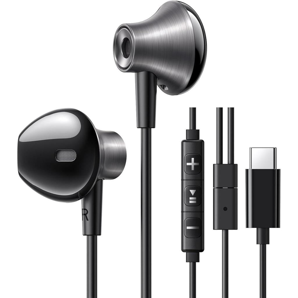 UGREEN Wired Earphones with USB-C Connector - Black