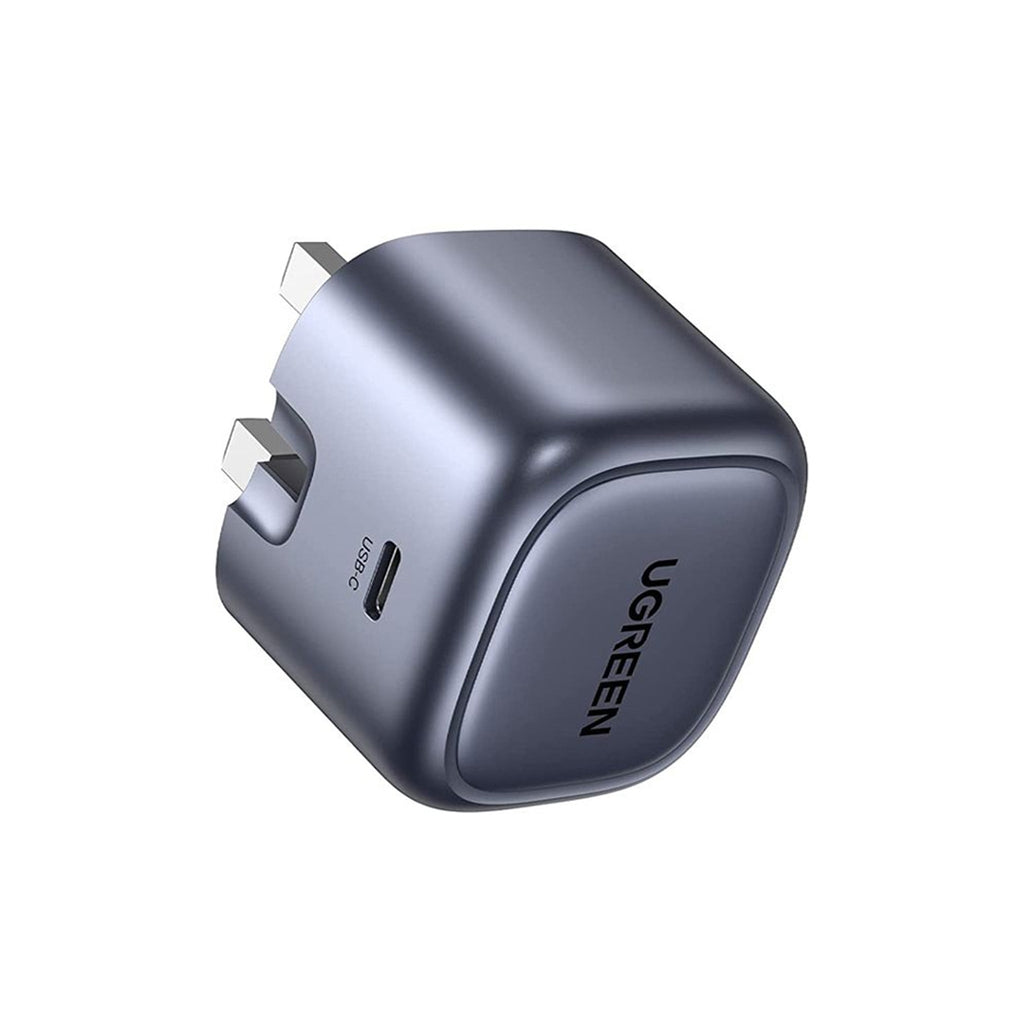 شاحن يو جرين نيكسود 30 واط USB-C بي دي GaN سريع المملكة المتحدة - رمادي فلكي