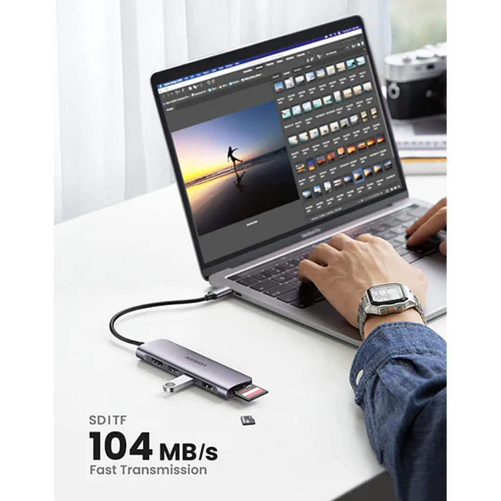 UGREEN USB-C Multifunction Adapter- Gray