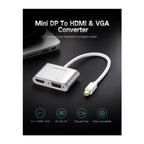 UGREEN Mini DP to HDMI + VGA Converter - Silver