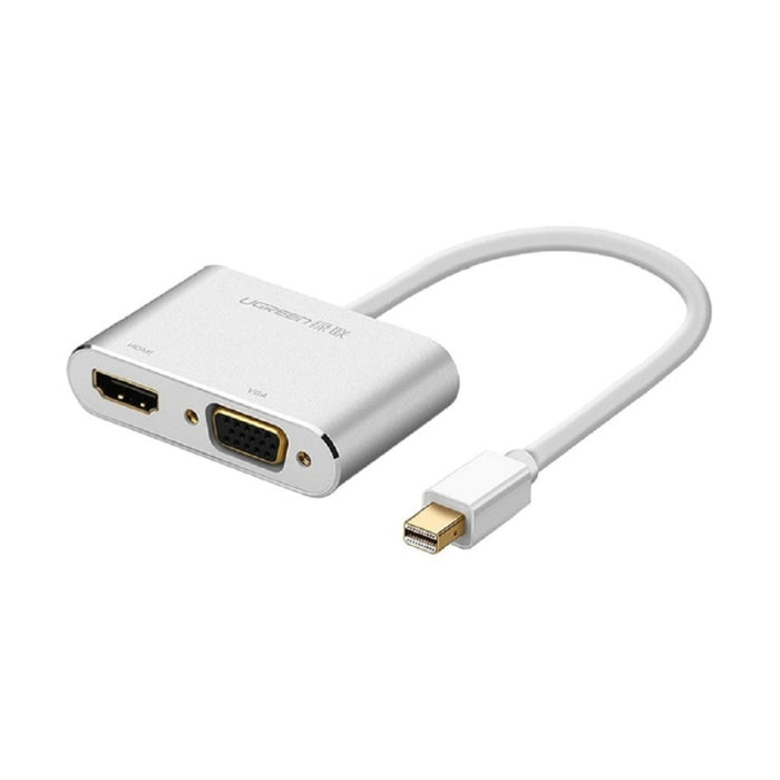 UGREEN Mini DP to HDMI + VGA Converter - Silver