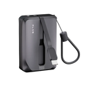 ZLOS 10000mAh MINI Power Bank with Built-in USB-C and Lightning Cables