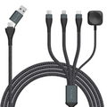 ZLOS Two(C+A) to Four(C+L+Micro+Watch) braided data charging cable