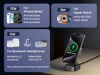 UGREEN 2-in-1 Magnetic Wireless Charger 15W - Space Gray