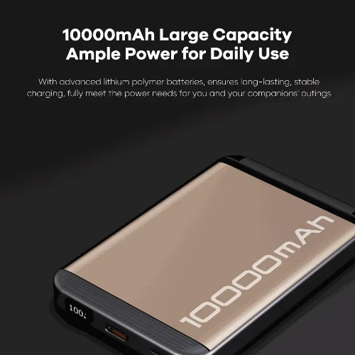 ZLOS TT10 10000mAh Ultra-Thin Mini Wireless Charging Power Bank