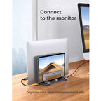 UGREEN Dual-Slot Vertical Laptop Stand – Silver (LP258)