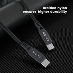 ZLOS USB-C to USB-C Cable leather strap included