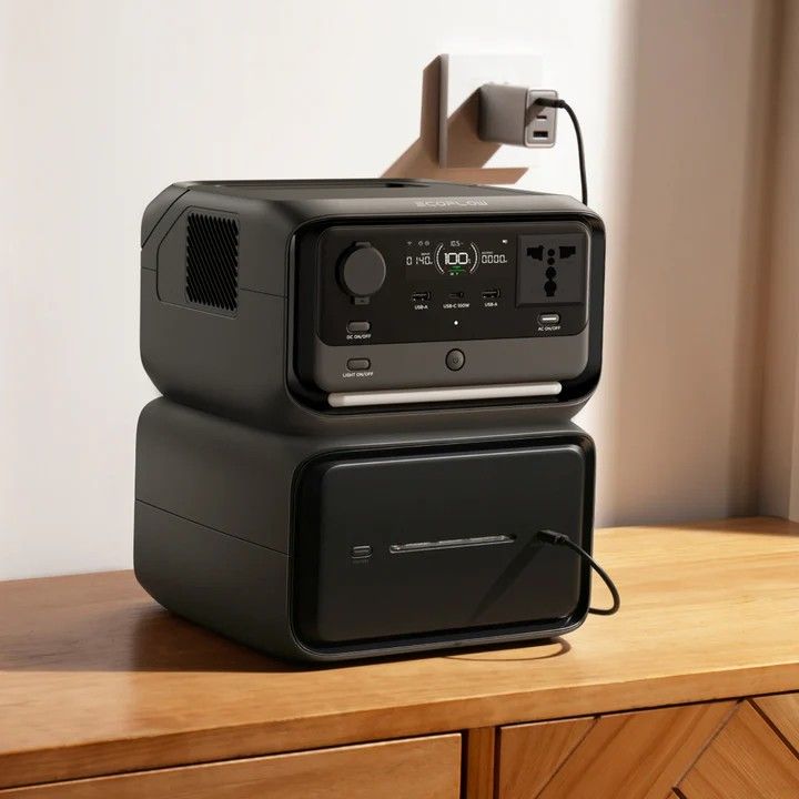 EcoFlow RIVER 3 Plus Portable Power Station (600W,286Wh)