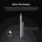 ZLOS TT10 10000mAh Ultra-Thin Mini Wireless Charging Power Bank