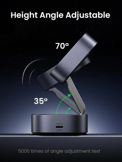 UGREEN 2-in-1 Magnetic Wireless Charger 7.5W - Space Gray