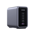 شاحن UGREEN Nexode 300W بـ5 منافذ PD GaN سريع قابس بريطاني - رمادي