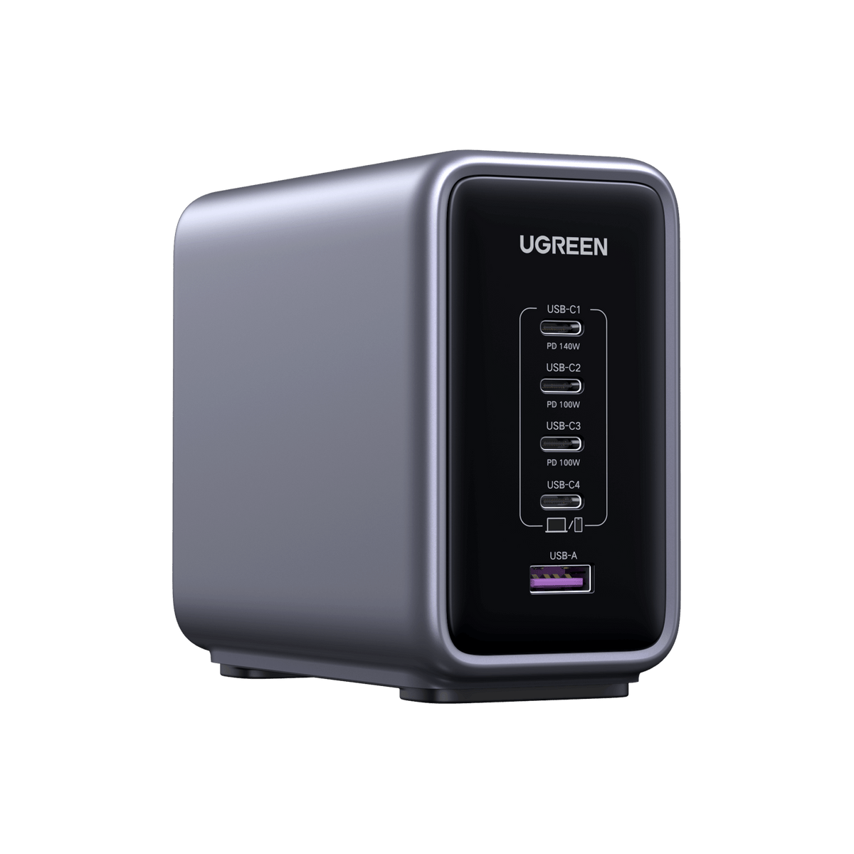 UGREEN Nexode 300W 5-Port PD GaN Fast Charger UK Plug -Gray